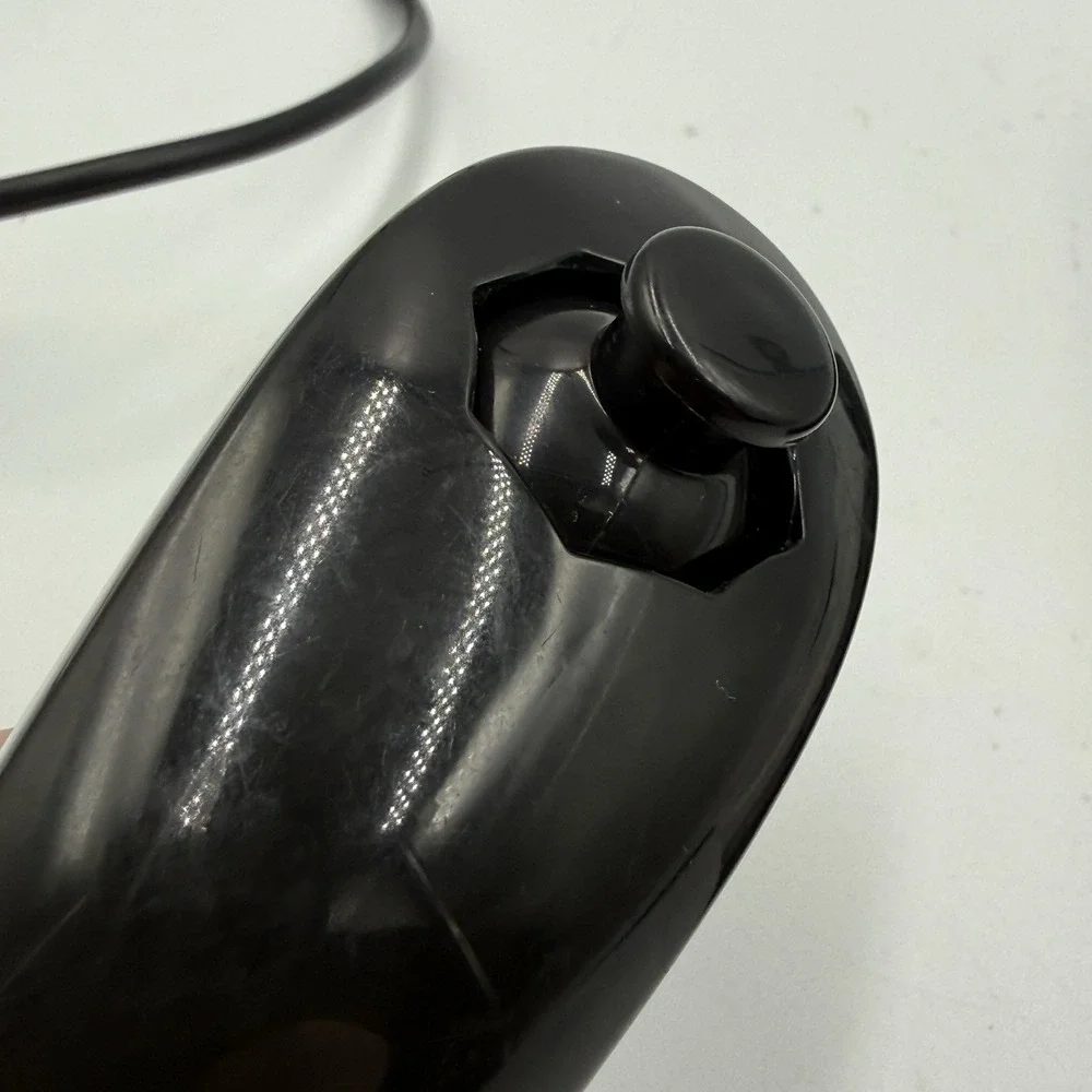 OEM Black Nintendo Wii Motion Plus Controller RVL-036 w/Nunchuk RVL-004 & Sleeve